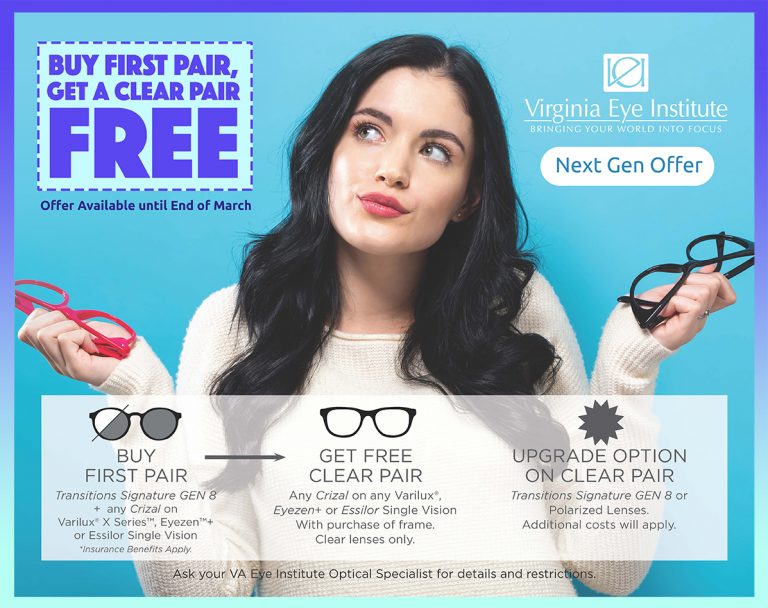 Next Gen BOGO Offer Extended Until End of March Virginia Eye Institute