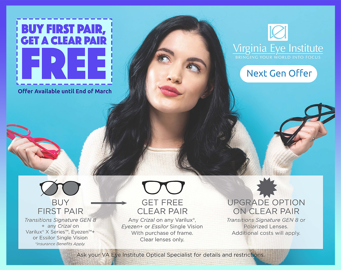 Next Gen BOGO Offer Extended Until End of March Virginia Eye Institute