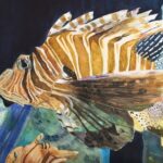 painting of a lion fish