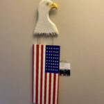 Feb artist of the month bald eagle & flag